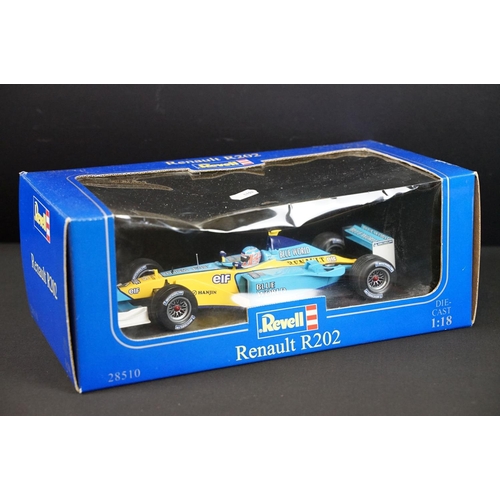 145 - Seven boxed Scalextric slot cars to include C472 Dunlop F3, C316 Ford XLR2 Valvoline, C321 Fiesta XR... 