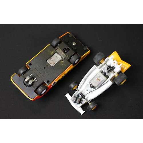 145 - Seven boxed Scalextric slot cars to include C472 Dunlop F3, C316 Ford XLR2 Valvoline, C321 Fiesta XR... 