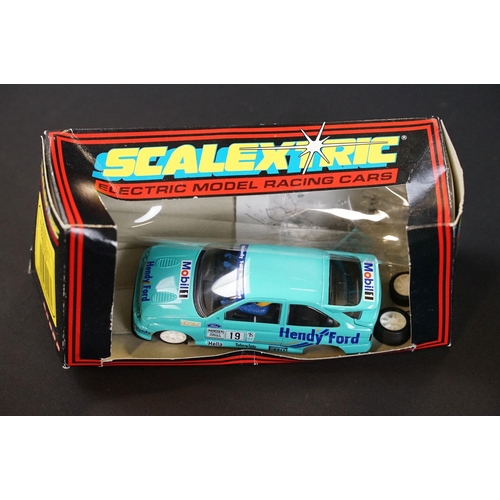 145 - Seven boxed Scalextric slot cars to include C472 Dunlop F3, C316 Ford XLR2 Valvoline, C321 Fiesta XR... 