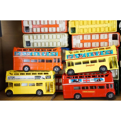 148 - Collection of around 85 Corgi diecast models buses & trams, featuring London Transport Routemaster e... 