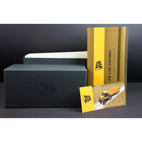 97 - Two boxed Britains JCB 3185 Fastrac Specialist Collectors Edition 1/32 scale diecast models featurin... 