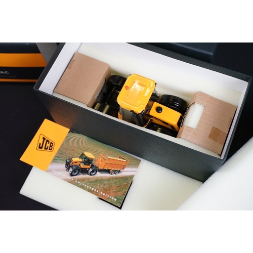 97 - Two boxed Britains JCB 3185 Fastrac Specialist Collectors Edition 1/32 scale diecast models featurin... 