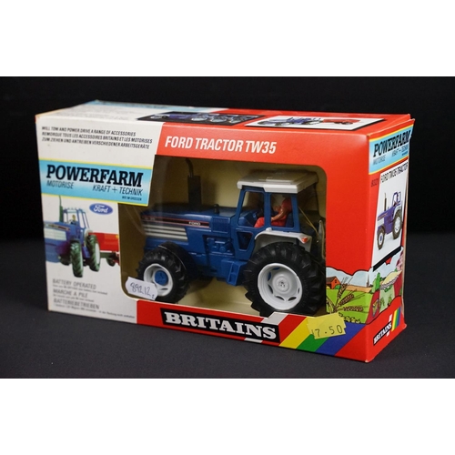 98 - Two boxed 1/32 scale Power Farm Britains diecast models to include 9324 County 1884 Tractor (Slight ... 