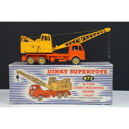 174 - Four boxed Dinky diecast construction models to include 401 Coventry Climax Fork Lift Truck, 965 Euc... 