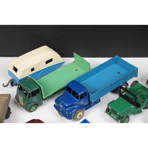 175 - 27 Mid 20th C play worn Dinky diecast models to include commercial and road examples featuring 480 K... 