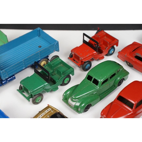 175 - 27 Mid 20th C play worn Dinky diecast models to include commercial and road examples featuring 480 K... 