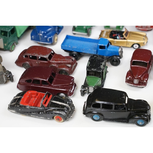 175 - 27 Mid 20th C play worn Dinky diecast models to include commercial and road examples featuring 480 K... 