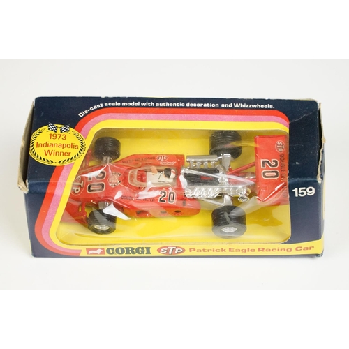 177 - Eight boxed Corgi diecast model racing cars to include 152 Ferrari 312 B2 F1, 150 Team Surtees TS9, ... 