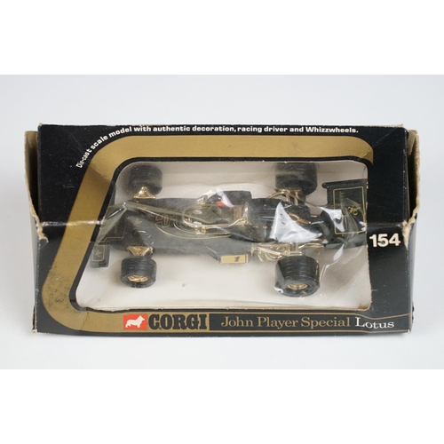 177 - Eight boxed Corgi diecast model racing cars to include 152 Ferrari 312 B2 F1, 150 Team Surtees TS9, ... 