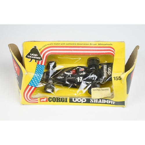 177 - Eight boxed Corgi diecast model racing cars to include 152 Ferrari 312 B2 F1, 150 Team Surtees TS9, ... 