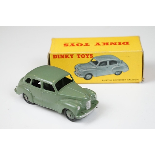 178 - Five boxed Dinky diecast models to include 157 Jaguar XK120 Coupe in cream, 160 Austin A30 Saloon, 1... 