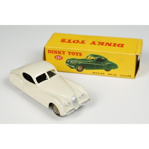 178 - Five boxed Dinky diecast models to include 157 Jaguar XK120 Coupe in cream, 160 Austin A30 Saloon, 1... 