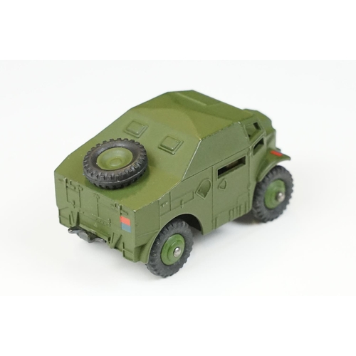 246 - Two boxed Dinky military diecast models to include 660 Tank Transporter and 697 25 Pounder Field Gun... 