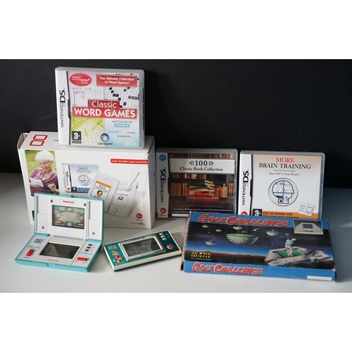 390 - Retro Gaming - Four handheld games consoles to include 2 x Nintendo Game & Watch (Squish Multi Scree... 