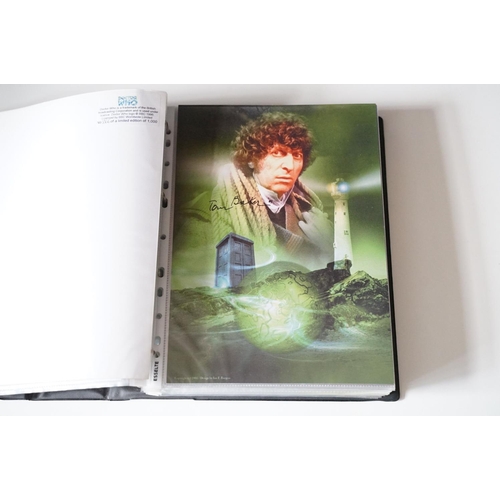 391 - Doctor Who - Two albums of Doctor Who related pictures / photographs, to include signed examples (To... 