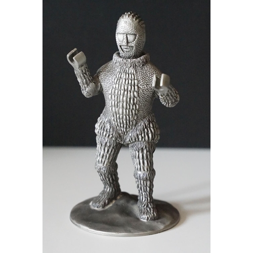 402 - Doctor Who - Six Danbury Mint ' World Of Doctor Who ' pewter figures / models to include Tardis, The... 