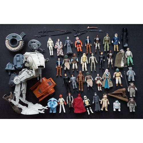 406 - Star Wars - Collection of 35 original figures to include Darth Vader, Chewbacca, R2D2, Chief Chirpa,... 