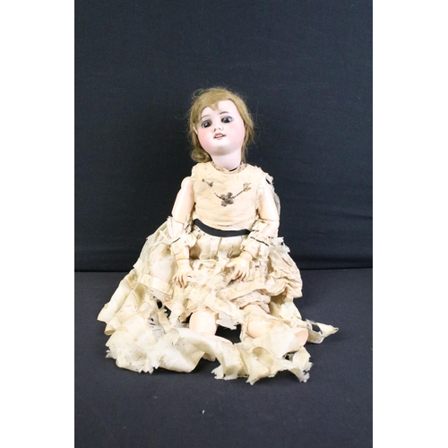 278 - French SFBJ (Société Française de Fabrication de Bébés et Jouets) bisque headed doll with sleeping g... 