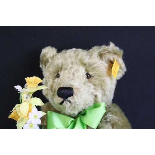 283 - Seven Steiff teddy bears to include 665981 Peace Bear ltd edn, 670527 Steiff 2000 Teddy 22 Blond ltd... 