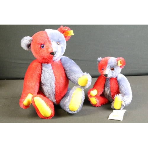 283 - Seven Steiff teddy bears to include 665981 Peace Bear ltd edn, 670527 Steiff 2000 Teddy 22 Blond ltd... 