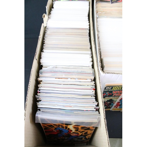 336 - Large collection of comics featuring DC, Dark Horse, Eclipse, Image, etc to include Miracleman, Shid... 