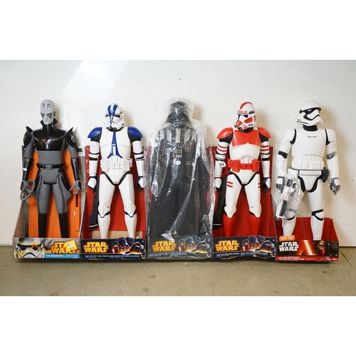 364 - Star Wars - Collection of five boxed / carded Jakks Pacific Star Wars 31 inch figures to include The... 