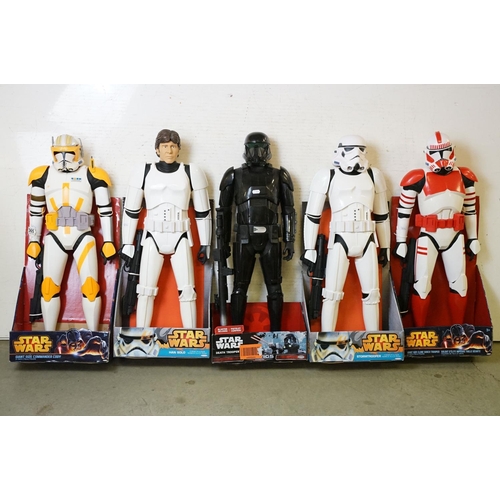 365 - Star Wars - Collection of five boxed / carded Jakks Pacific Star Wars 31 inch figures to include Sto... 