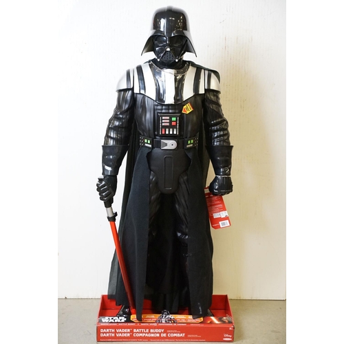 393 - Star Wars - Boxed / carded Jakks Pacific Star Wars classic 48 inch Darth Vader Battle Buddy shop dis... 