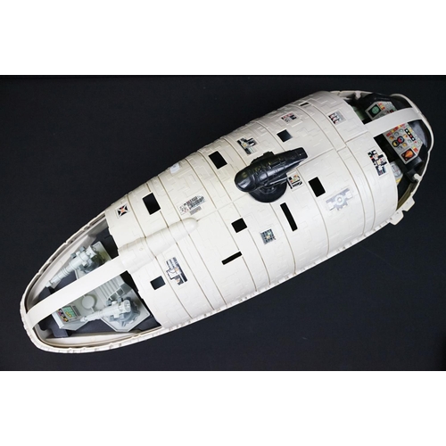 395 - Star Wars - Four original play worn Star Wars vehicles to include Rebel Transport, Slave 1 Boba Fett... 