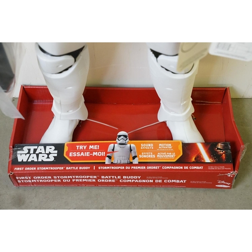 396 - Star Wars - Boxed / carded Jakks Pacific Star Wars 48 inch Storm Trooper Battle Buddy shop display f... 