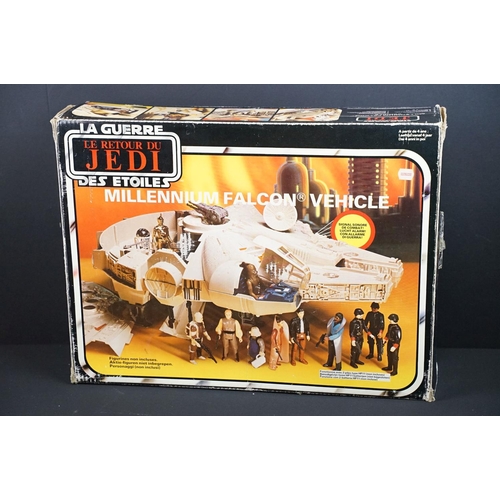 398 - Star Wars - Three boxed original Star Wars Return of The Jedi vehicles to include Millennium Falcon,... 