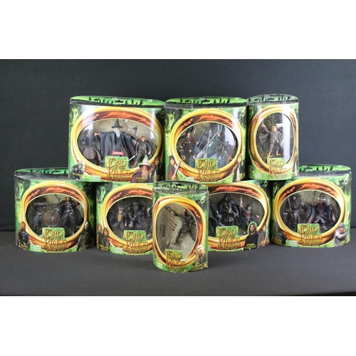 344 - Collection of eight boxed Toy Biz The Lord Of The Rings The Fellowship Of The Ring figure sets to in... 