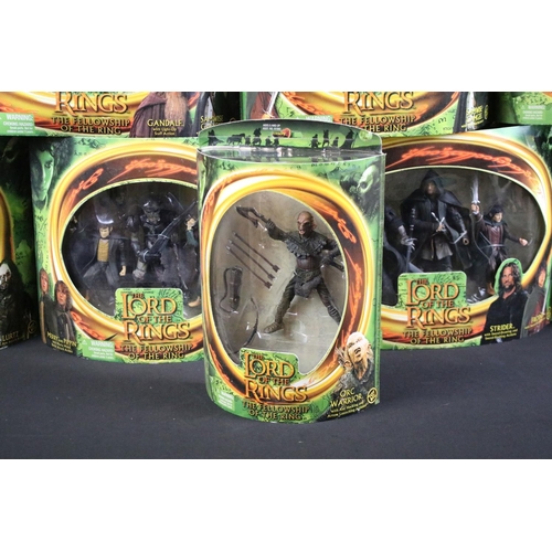 344 - Collection of eight boxed Toy Biz The Lord Of The Rings The Fellowship Of The Ring figure sets to in... 