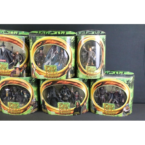 344 - Collection of eight boxed Toy Biz The Lord Of The Rings The Fellowship Of The Ring figure sets to in... 