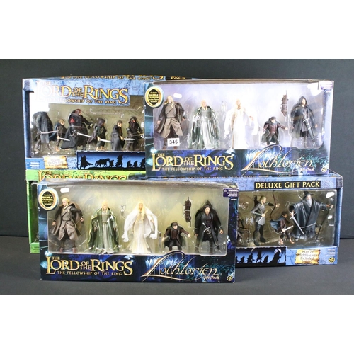 345 - Collection of five boxed Toy Biz The Lord Of The Rings The Fellowship Of The Ring figure sets to inc... 