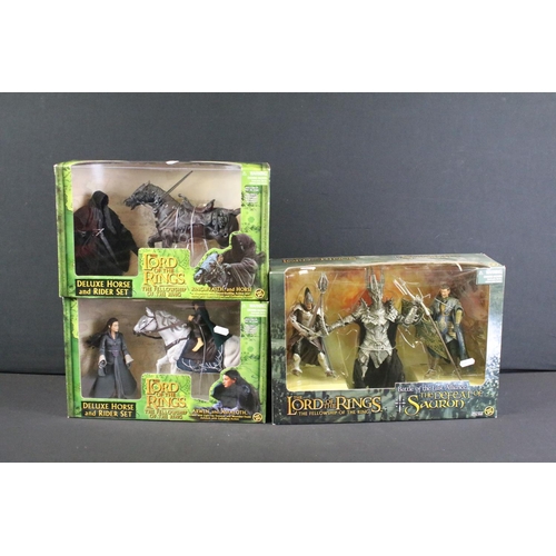 347 - Collection of five boxed Toy Biz The Lord Of The Rings The Fellowship Of The Ring to include 2 x Rin... 