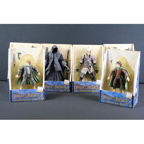 348 - Collection of six boxed Toy Biz The Lord Of The Rings poseable figures to include 5 x The Return Of ... 