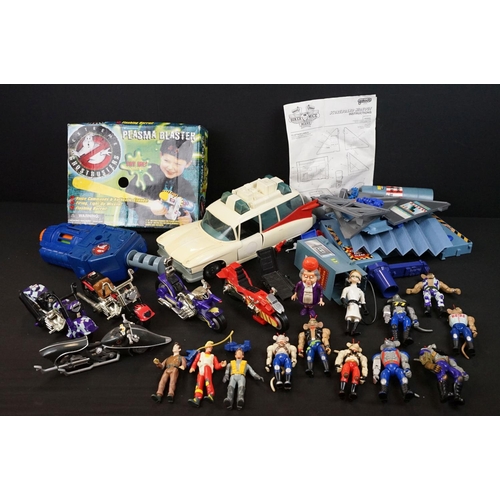 376 - Biker Mice From Mars and The Real Ghostbusters - Eight Galoob Biker Mice, 5 x motorbikes and Scorebo... 