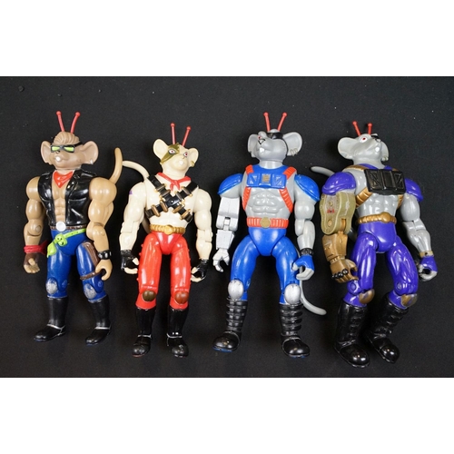 376 - Biker Mice From Mars and The Real Ghostbusters - Eight Galoob Biker Mice, 5 x motorbikes and Scorebo... 