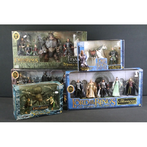 350 - Collection of five boxed Toy Biz The Lord Of The Rings The Return Of The King figure sets to include... 