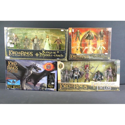 351 - Collection of four boxed Toy Biz The Lord Of The Rings The Return Of The King figure sets to include... 