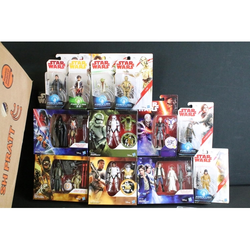 354 - Star Wars - Collection of 47 carded figures to include examples from The Force Awakens, Force Link, ... 