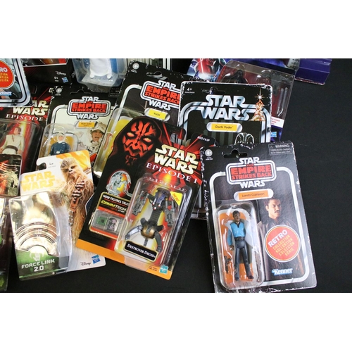 355 - Star Wars - Collection of 36 carded and boxed figures to include examples from The Vintage Collectio... 