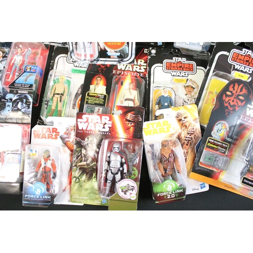 355 - Star Wars - Collection of 36 carded and boxed figures to include examples from The Vintage Collectio... 