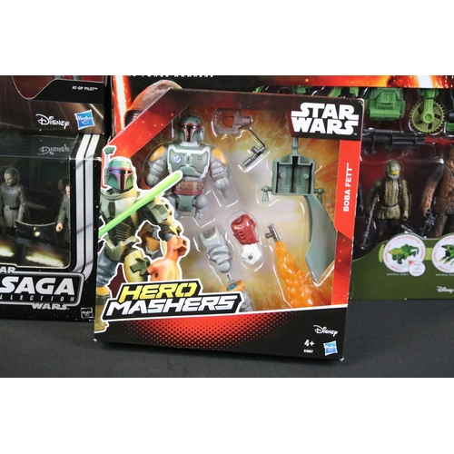 355 - Star Wars - Collection of 36 carded and boxed figures to include examples from The Vintage Collectio... 