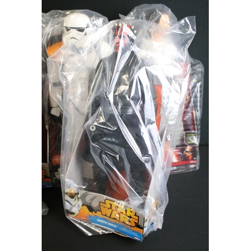 356 - Star Wars - Collection of nine boxed / carded Jakks Pacific Star Wars 18 inch figures to include Bob... 