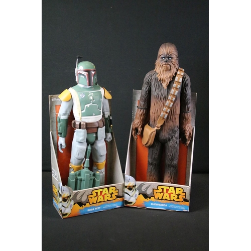 356 - Star Wars - Collection of nine boxed / carded Jakks Pacific Star Wars 18 inch figures to include Bob... 