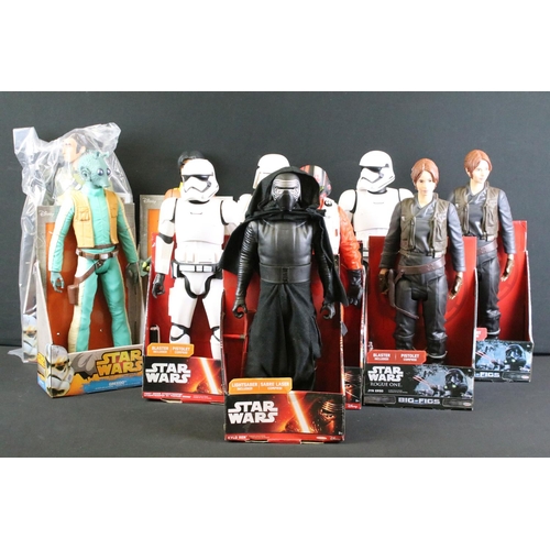 359 - Star Wars - Collection of ten boxed / carded Jakks Pacific Star Wars 18 inch figure to include Ezra ... 