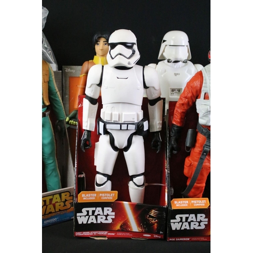 359 - Star Wars - Collection of ten boxed / carded Jakks Pacific Star Wars 18 inch figure to include Ezra ... 