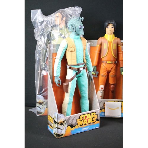 359 - Star Wars - Collection of ten boxed / carded Jakks Pacific Star Wars 18 inch figure to include Ezra ... 